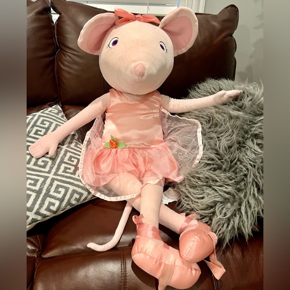 Jumbo Madame Alexander Angelina Ballerina Pink Plush Mouse Doll 36" - Picture 3 of 4